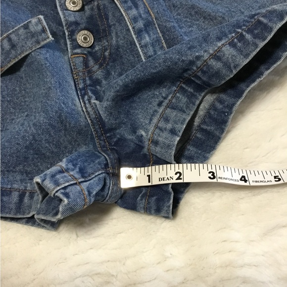 Abercrombie & Fitch Sz 26/2 Denim Paper Bag Waist Shorts Natural Rise High Rise - Picture 3 of 11